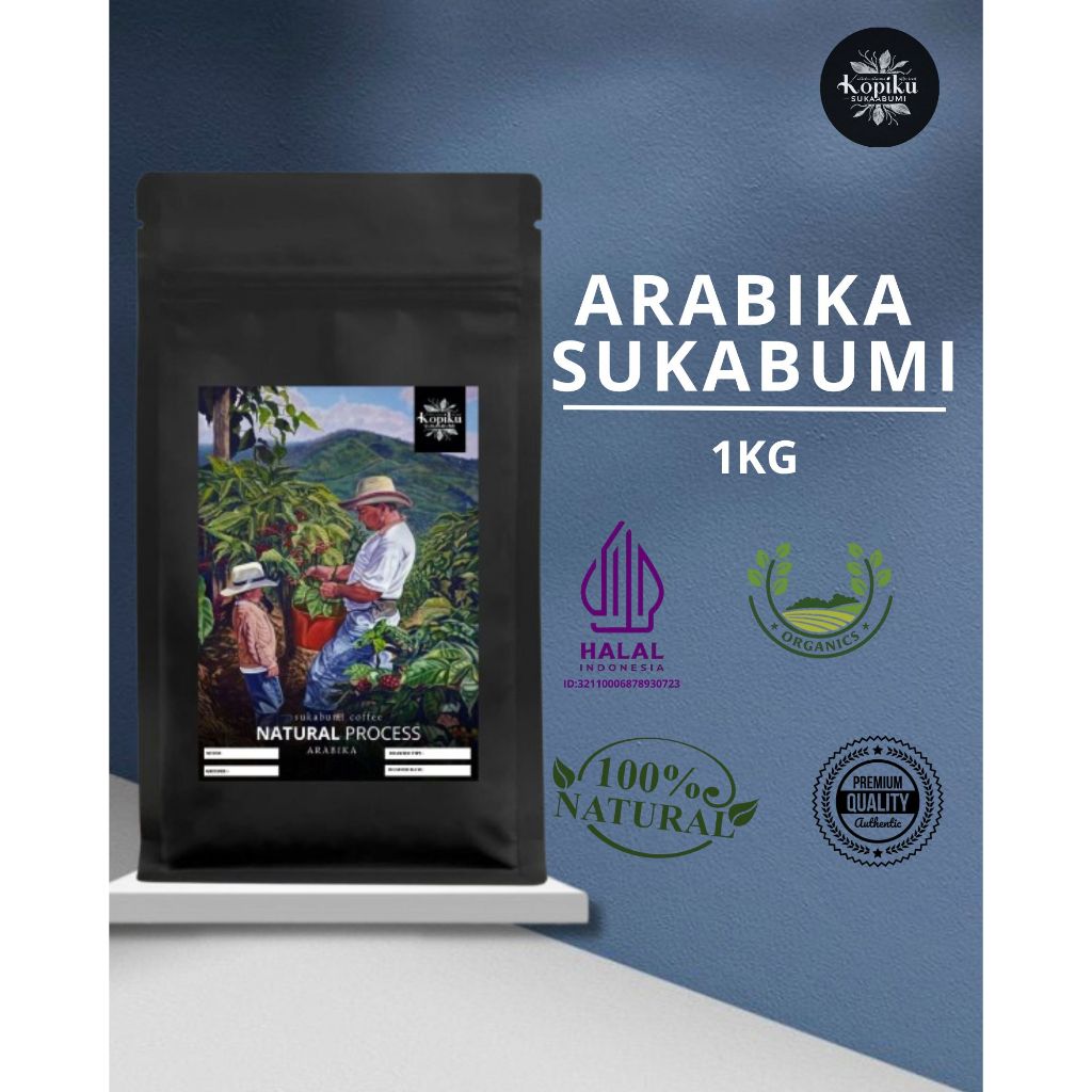 

KOPI ARABIKA NATURAL 1KG - BUBUK/BIJI - ARABIKA PREMIUM COFFEE - KOPIKU