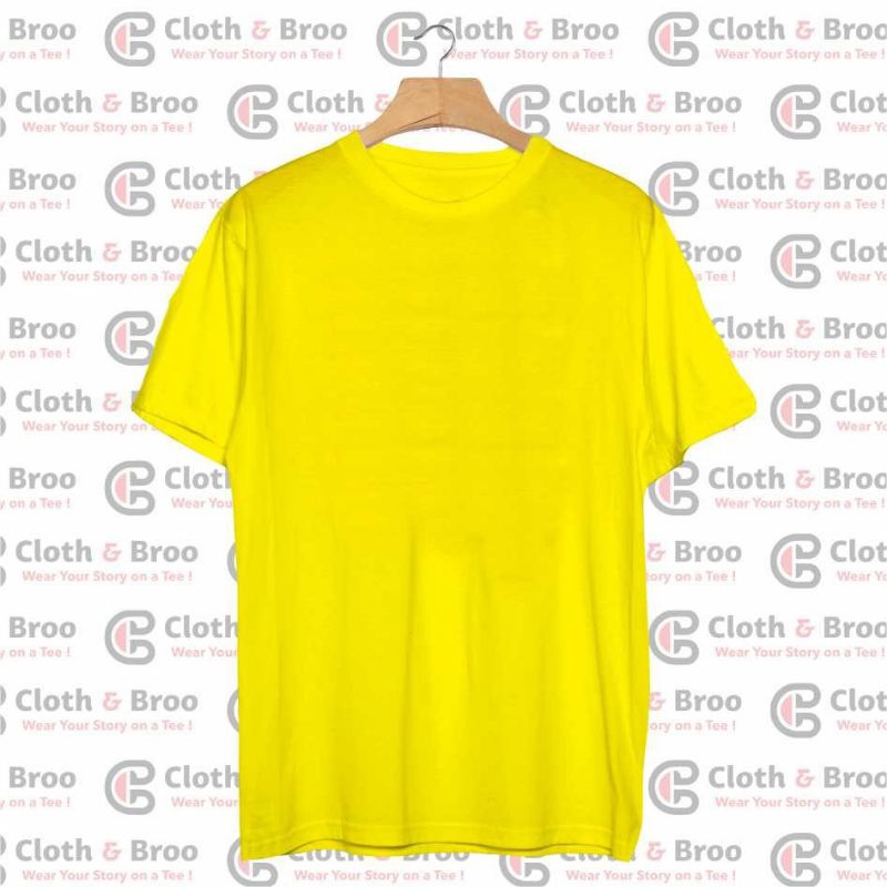 Kaos Polos Kuning Pendek Knitto