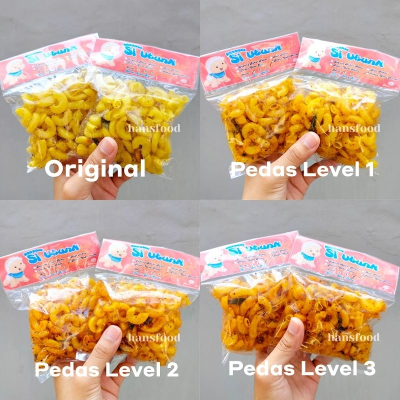 

Makaroni Si Utun Semua Varian Level Kemasan Kecil