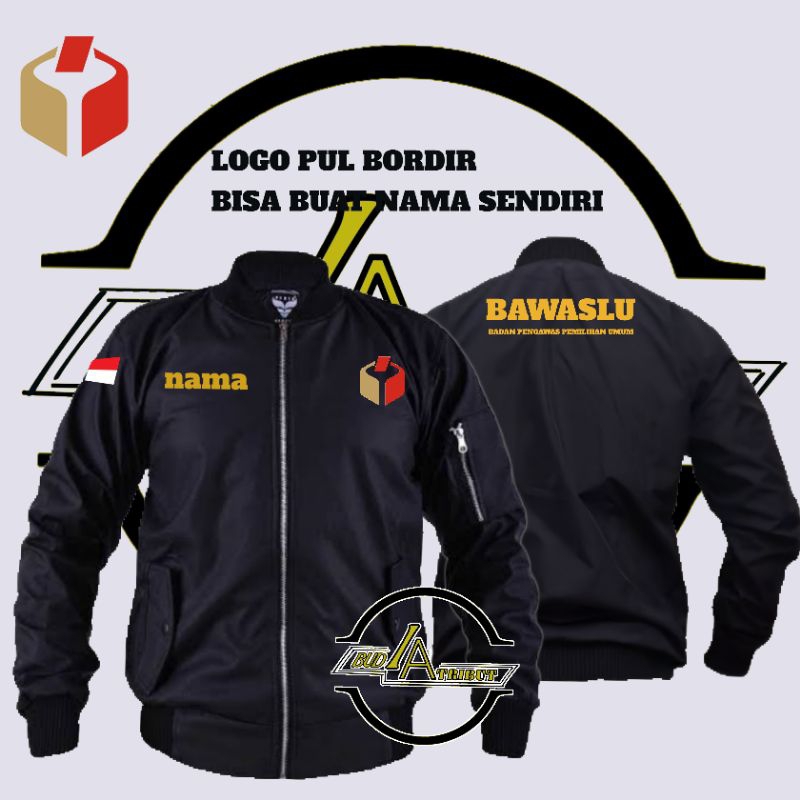 jaket bomber bawaslu / jaket bawaslu