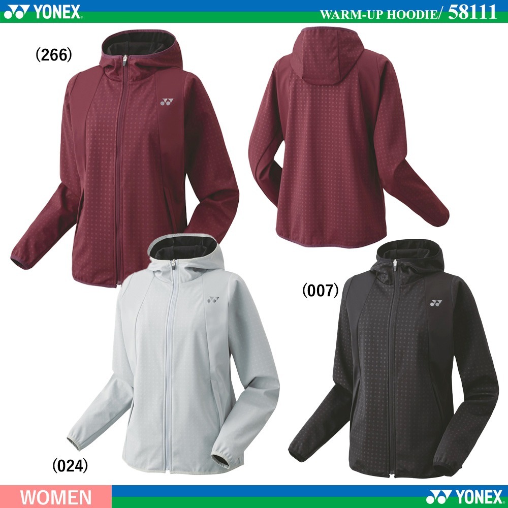 Baju Sweat Shirt Hoodie Yonex 58111 Women Warm Up Hoodie 2024 Fall Winter Collections JP code 100% i