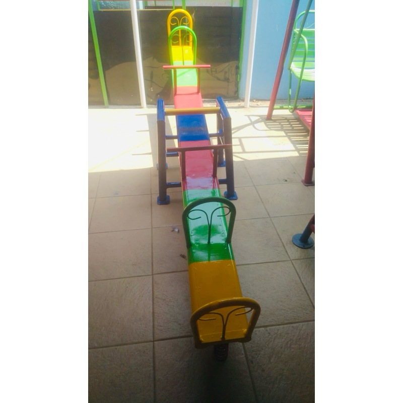 jungkat jungkit mainan enjotan tk mainan anak paud kapasitas 4 anak