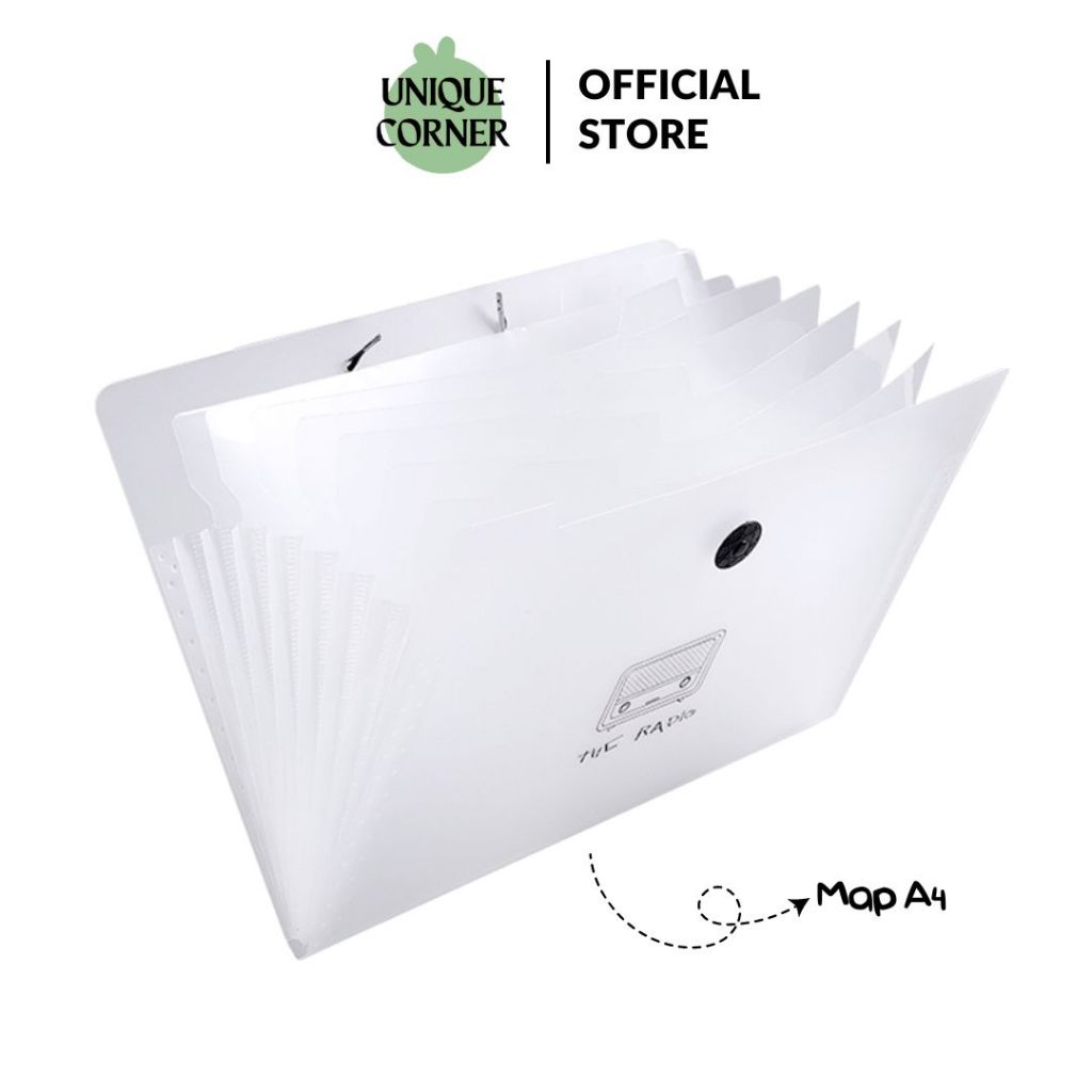 

UQ - (12 Tingkat) Buku Map File Penyimpan Dokumen A4 Tranparan Organizer Serbaguna STY7062