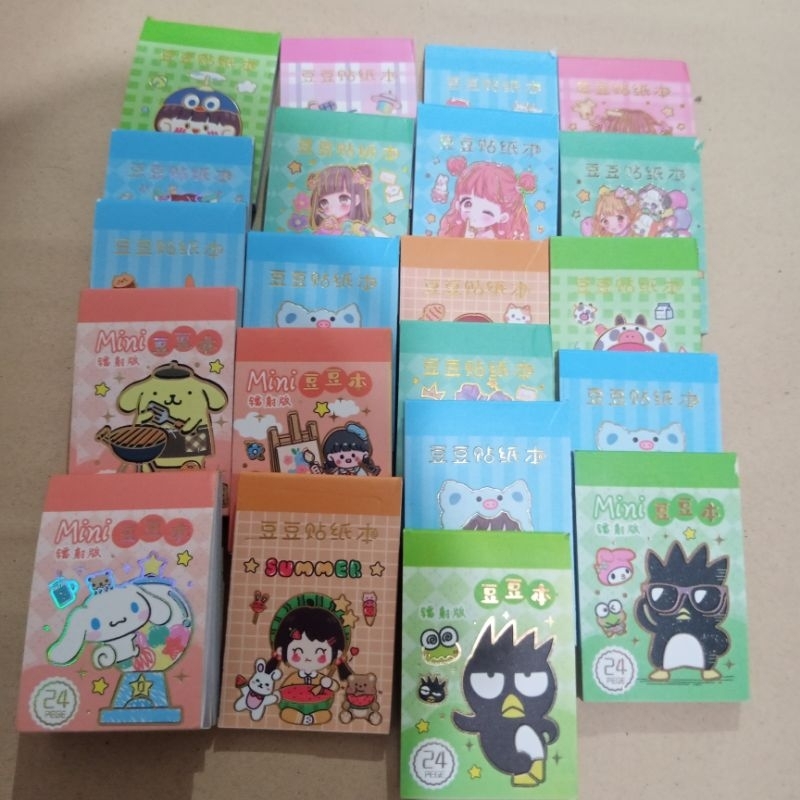 

Stiker Book Mini Sticker Mini Book Isi 24 Lembar Sudah Cutting