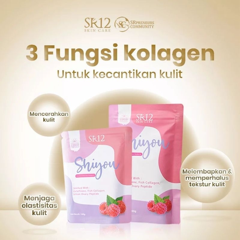 shiyou collagen drink sr12 minuman serbuk pemutih badan BPOM