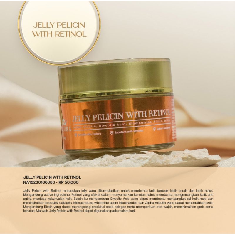 Jelly Pelicin With Retinol Anzora Skincare||Penghilang flek hitam||Mencegah wajah kusam||Mencegah Je