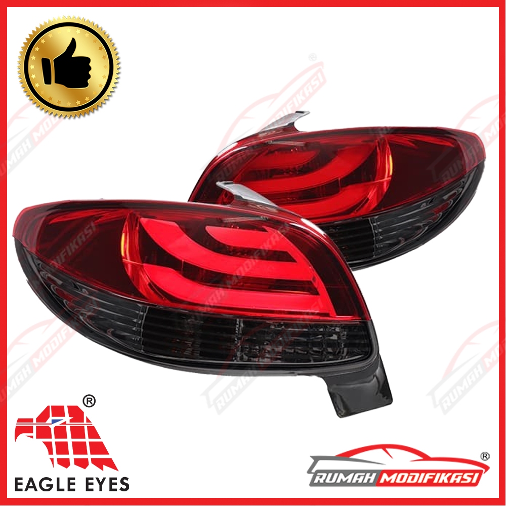 STOP LAMP - PEUGEOT 206 1998-2004- LIGHT BAR - RED SMOKE - EAGLEEYES