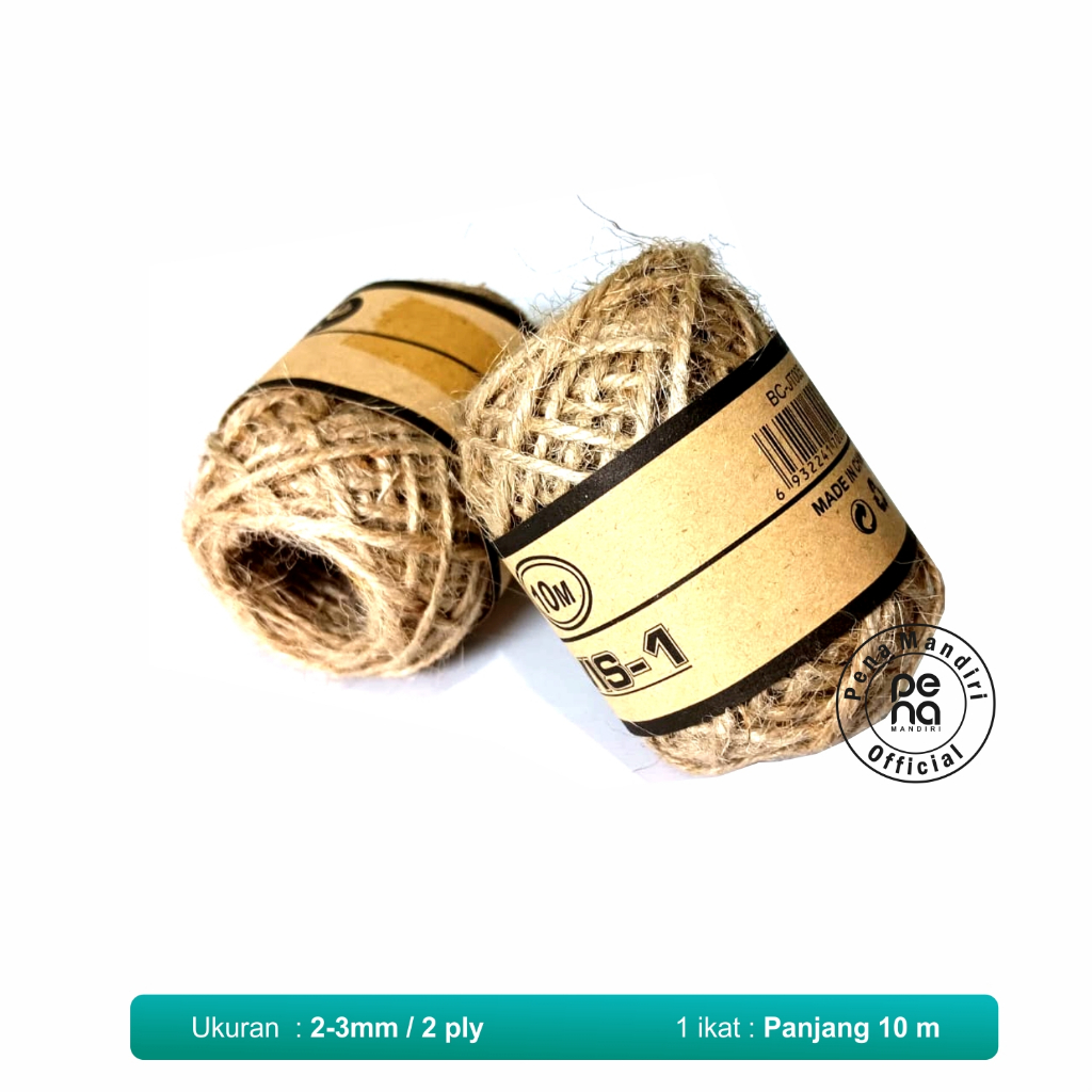 

Tali Goni Rami Dekorasi 2 Ply Panjang 10 M Rami Rustic Rope Diy