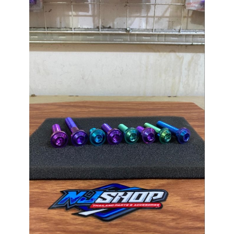 Harga Satuan Baut Titanium m8 drat 12 Panjang 1,5cm 2c,5cm 3,5cm 4cm original titanium anti karat mo