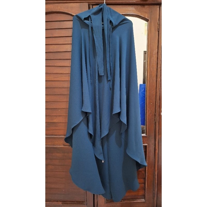 Noa Jilbab Elmadina Abaya Dark Teal Preloved