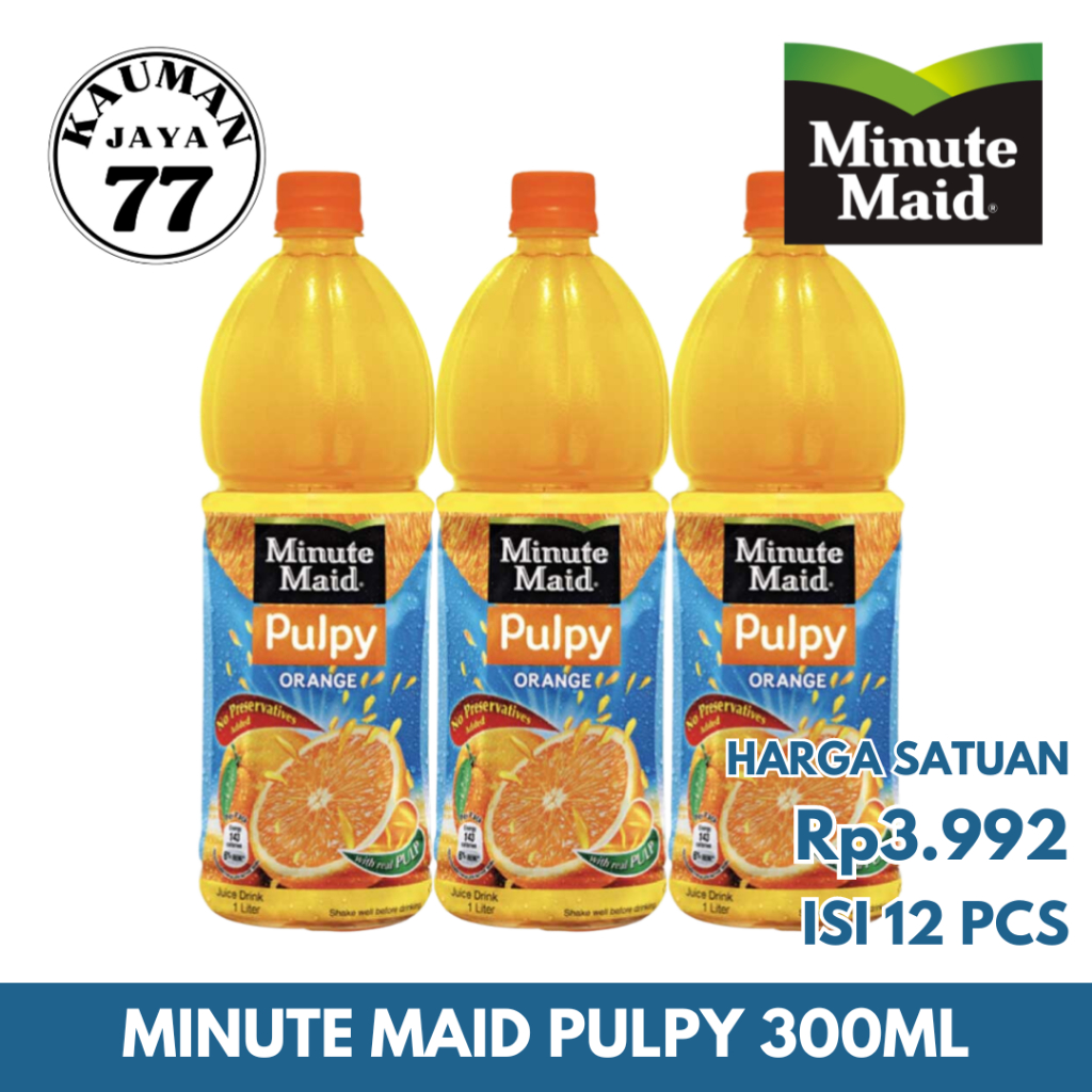 

MINUTE MAID PULPY 300ML ISI 12 PCS TERMURAH