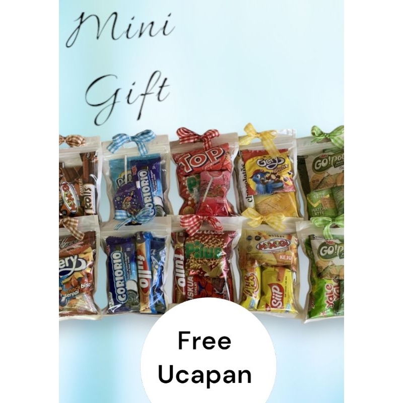 

[ READY STOK ] MINI GIFT/SNACK GIFT/FREE UCAPAN/BEBAS CUSTOM/TANPA MINIMAL ORDER/COD