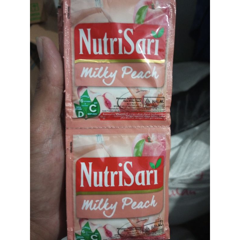 

Nutrisari Milky Peach Rentengan Isi 10 Sachet