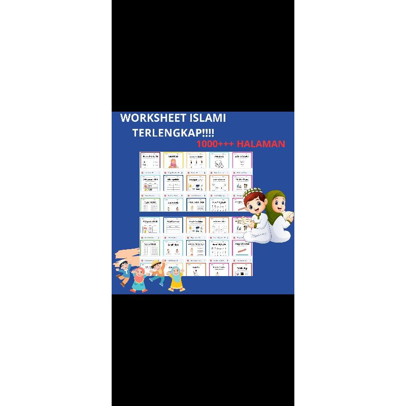 Worksheet Islami untuk Preschool sampai SD