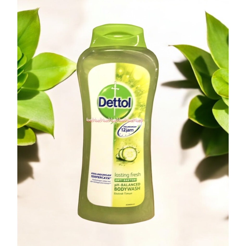 Dettol Lasting Fresh 300ml Anti Bakteri Ph Balnce Body Wash Sabun Mandi Cair Detol Hijau Muda Lime