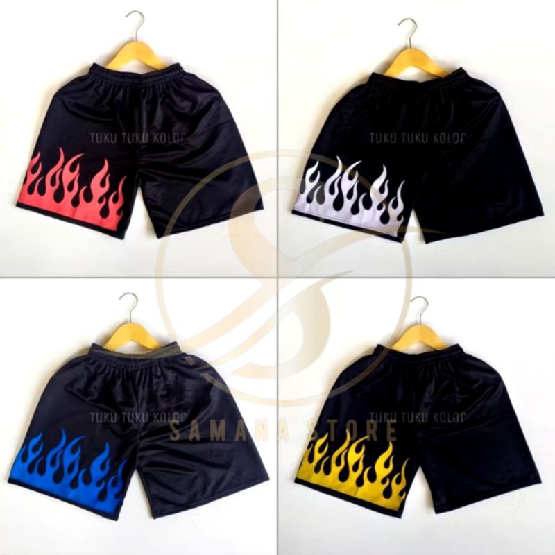 Celana Boxer Motif Api Celana Kolor Api Pendek