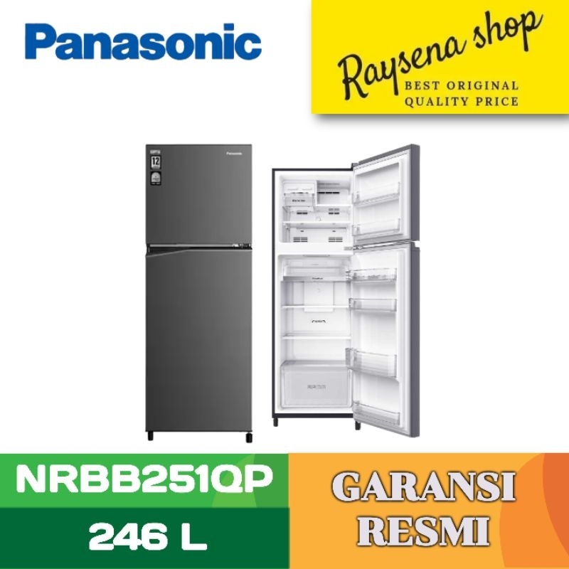 PANASONIC KULKAS 2 PINTU KECIL REFRIGERATOR NRBB251QP
