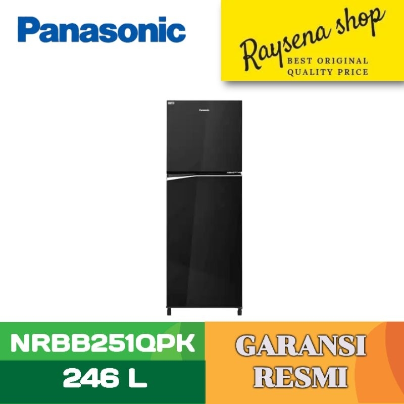 PANASONIC KULKAS 2 PINTU KECIL REFRIGERATOR NRBB251QPK