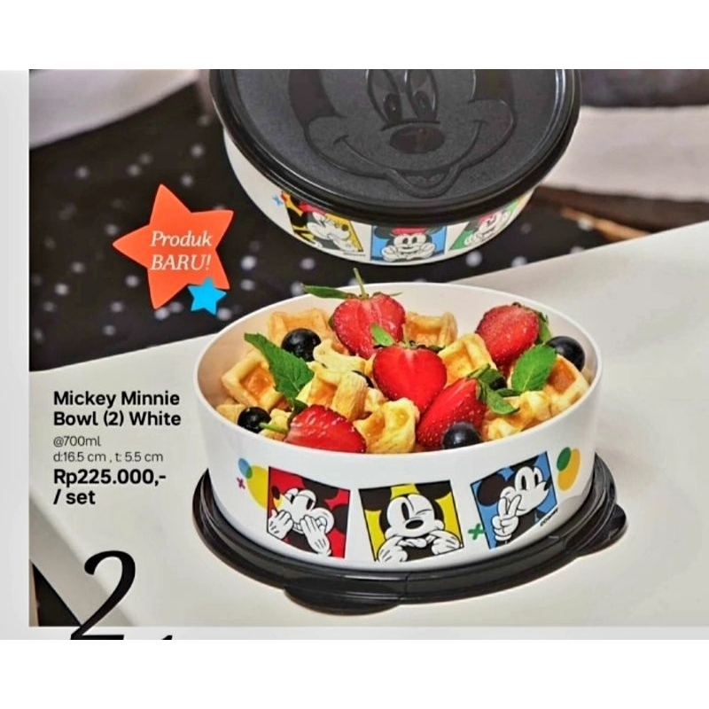 CUCI GUDANG Tupperware Mickey minnie bowl,tempat penyimpan makanan