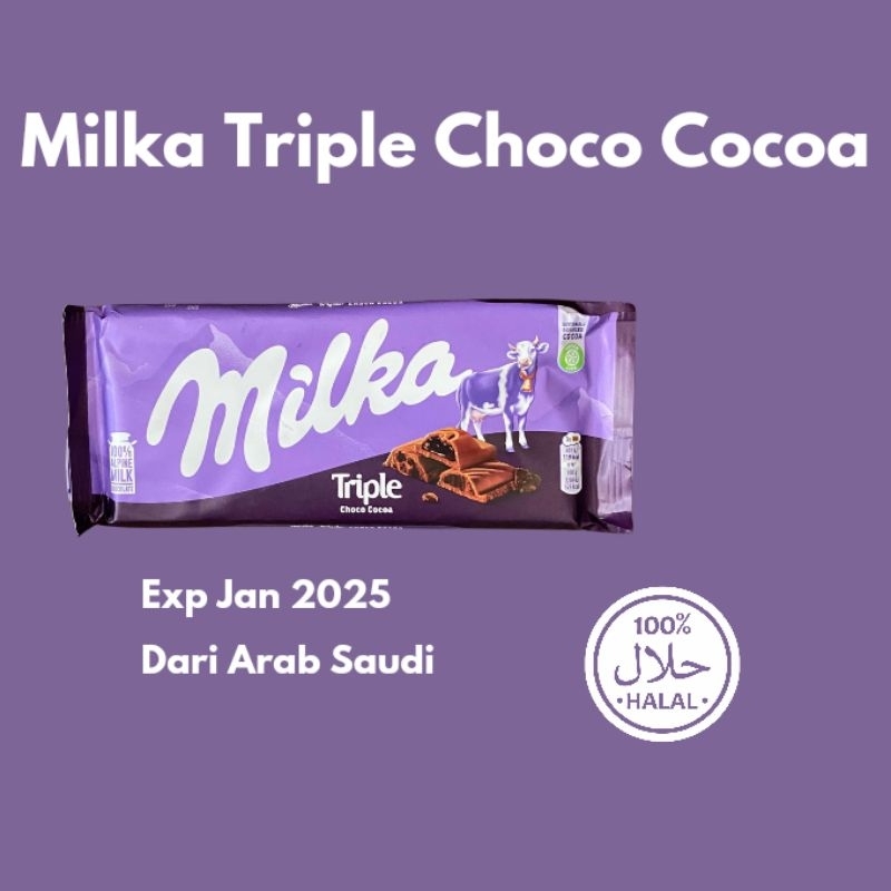 

Milka Triple Choco Cocoa Coklat Impor Arab