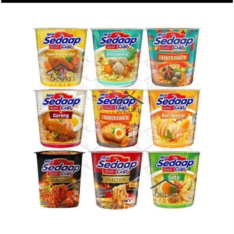 

1 dus mie sedaap cup goreng - sedaap cup kuah semua rasa isi 12 cup