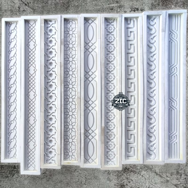 CETAKAN LIS ORNAMEN 10×100 FULL CNC / CETAKAN LIS GYPSUM MUDAH DI LEPAS UKIRAN CNC