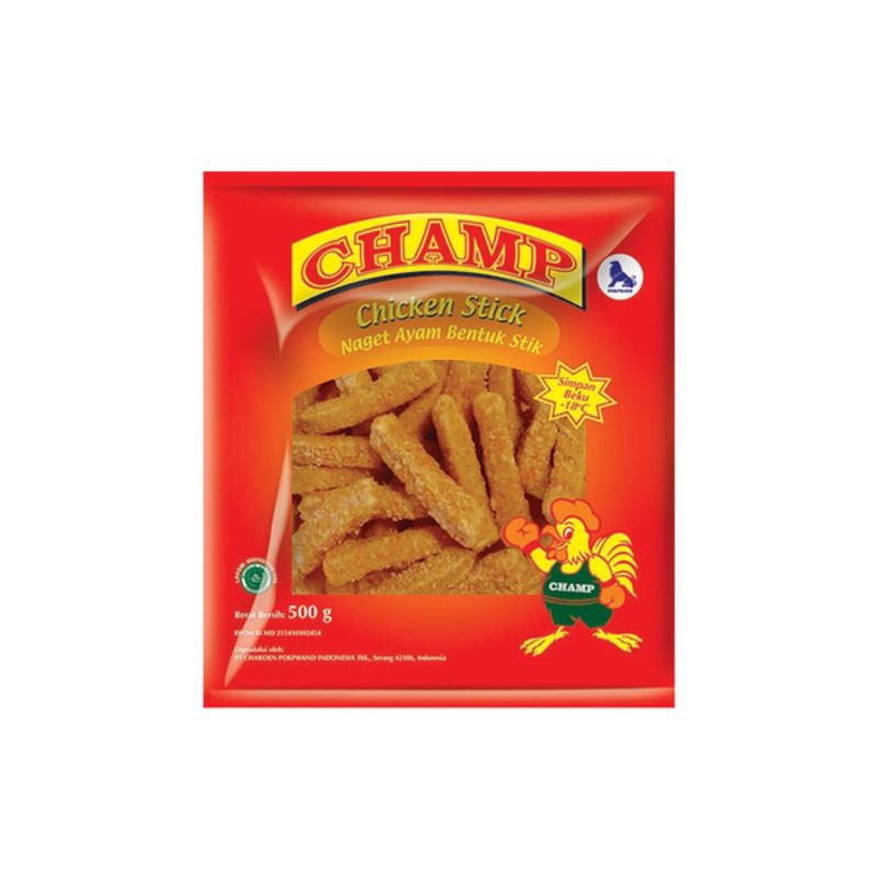 

champ chicken nugget stick 500gr