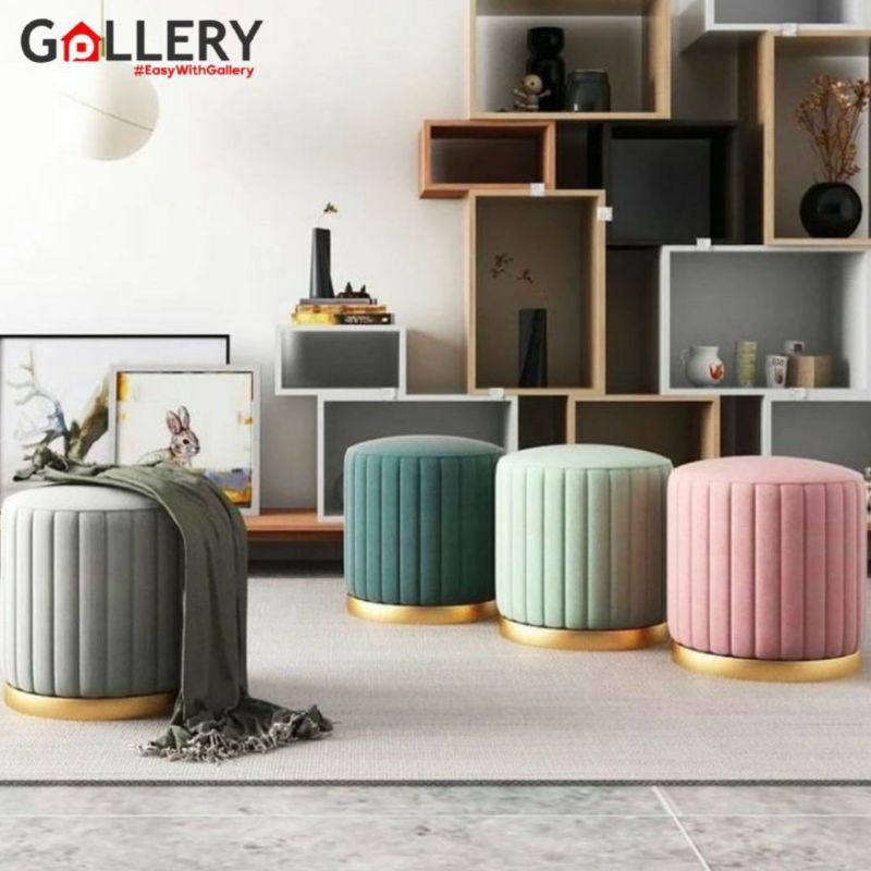 RAYA STOOL SOFA BULAT STOOL BULAT KURSI BULAT BANGKU BULAT SOFA MINIMALIS