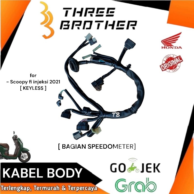 Kabel body bodi speedo speedometer scoopy prestige scoopy fi injeksi 2021 keyless original part numb