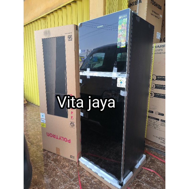 kulkas Polytron PRW 29H kulkas Polytron 2 pintu jumbo bergaransi resmi