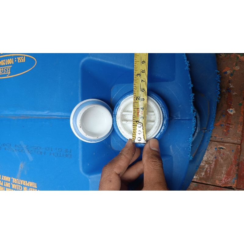 tutup ulir drum plastik 200-250 liter hdpe anti pecah 1 pcs