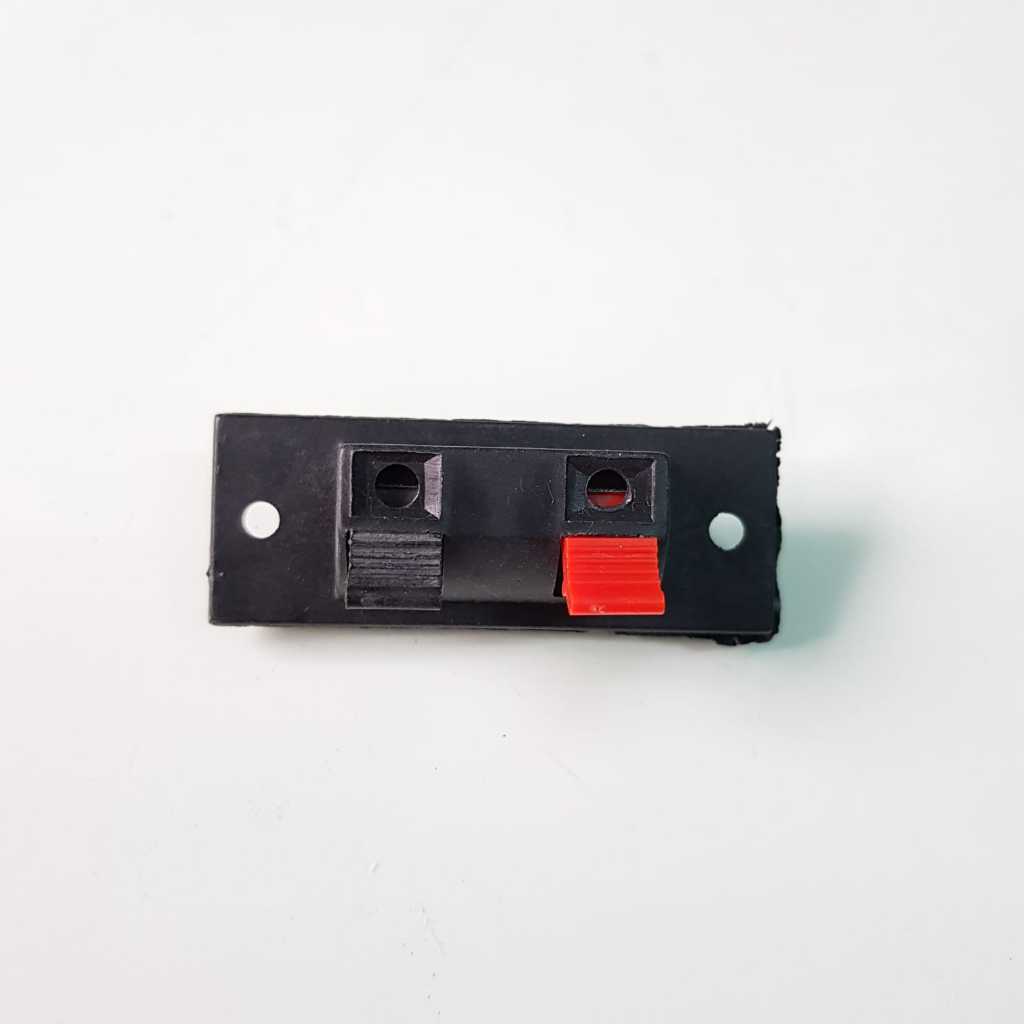 JR 6252 Soket Amply 2pin Terminal Jepit Speaker 2pin Soket Jepit Ampli Jalur Box Salon Ampli 2 Jalur