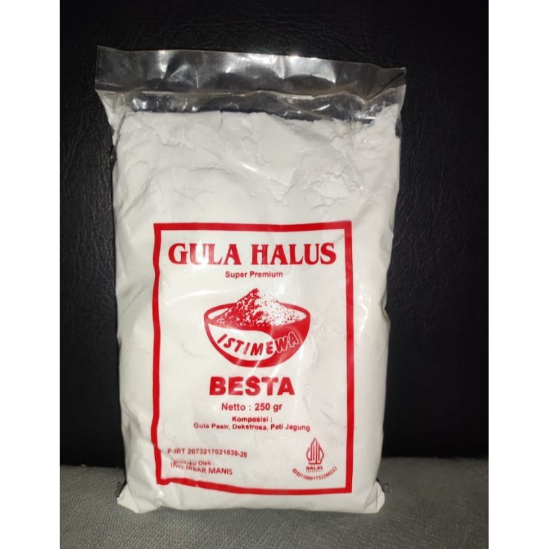 

GULA HALUS BESTA / GULA TEPUNG BESTA 250 GR