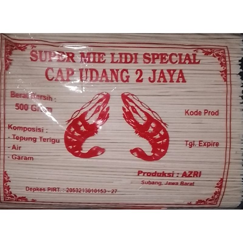 

Mie Lidi Murah/Mie Lidi Harga Glosir/Mie Lidi Mentah/Mie Lidi Manis/Mie Lidi