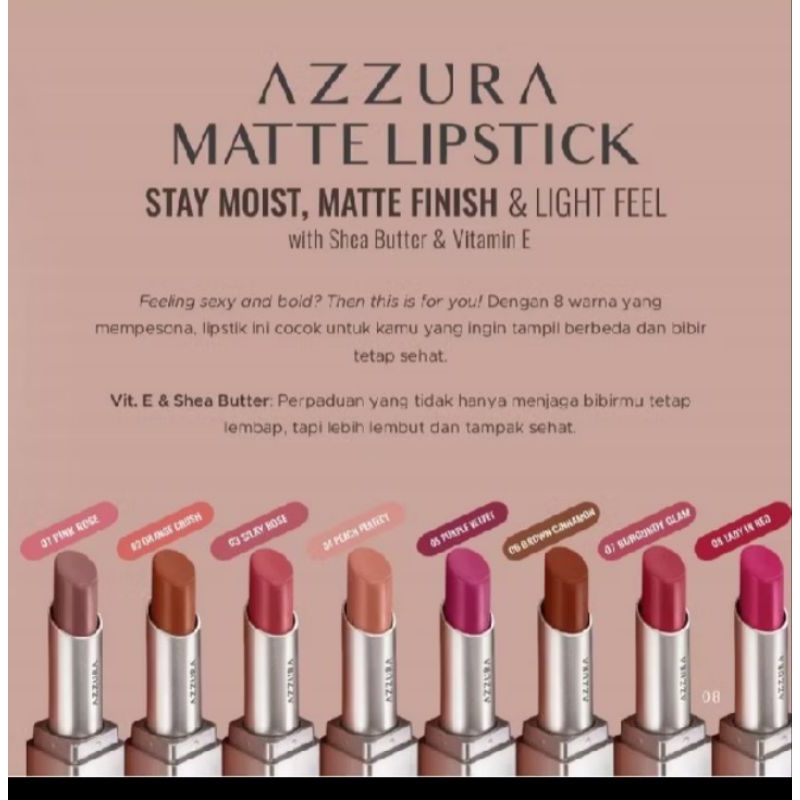 Azzura matte lipstik