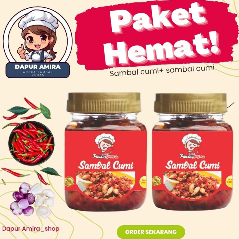 

paket sambal cumi+sambal cumi