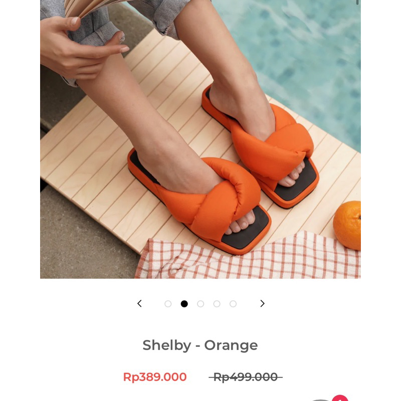 WATT Shelby Orange Sandal Preloved