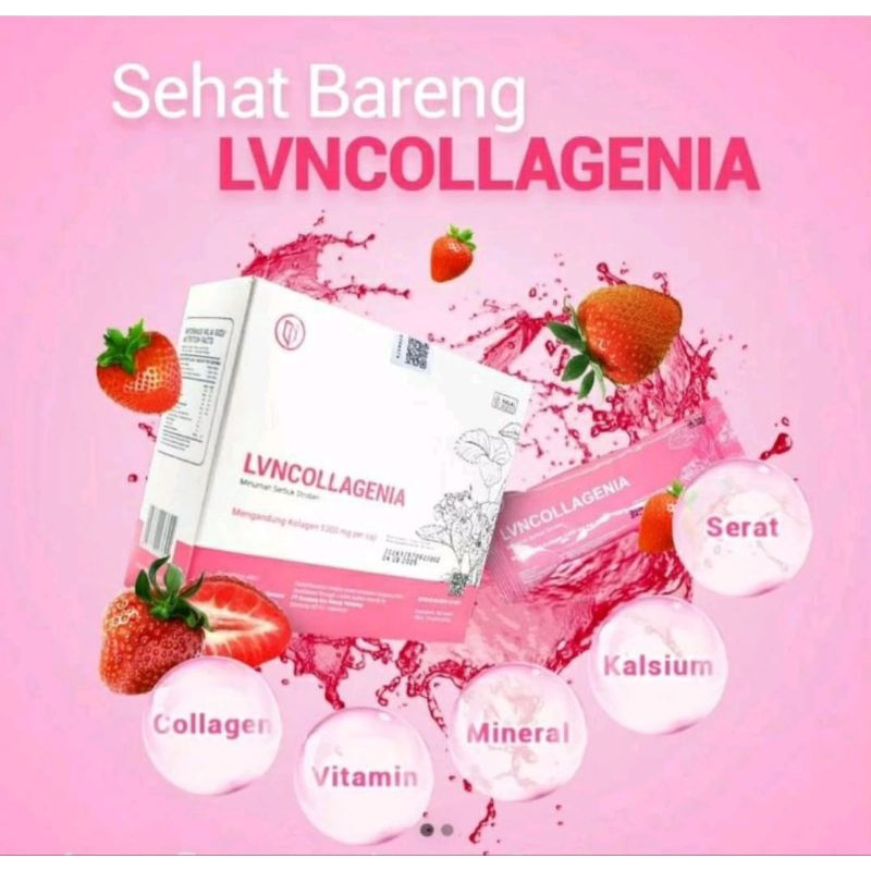 

LVNCollagenia minuman serbuk rasa stroberi Original