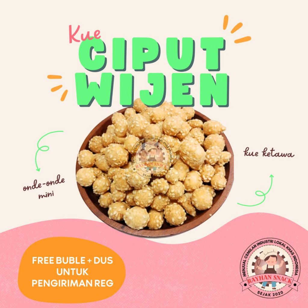 

Kue Ciput Wijen Onde Onde Mini Kue Ketawa 100 Gram