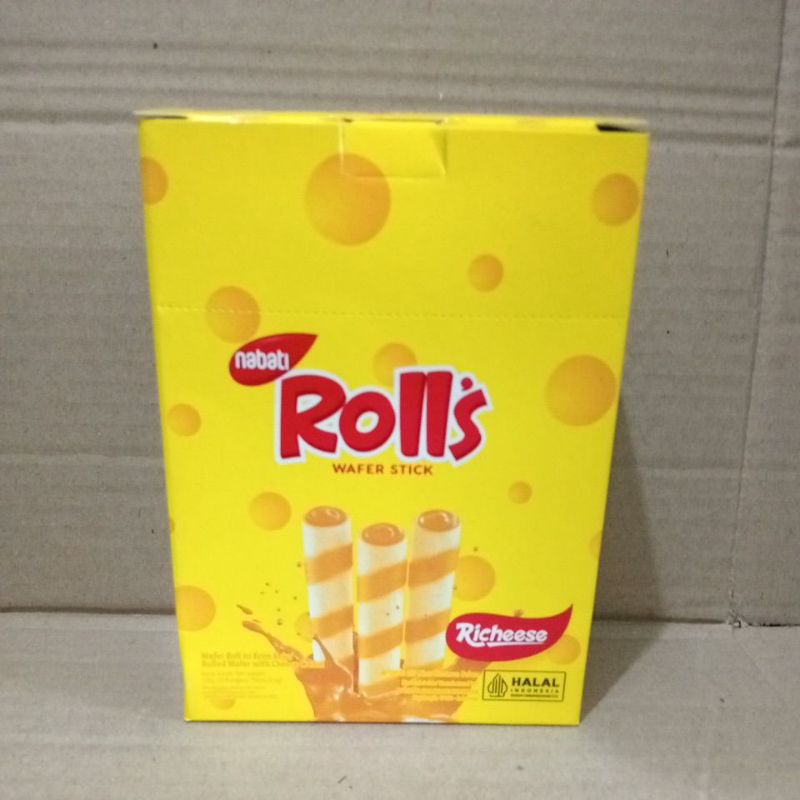 

Roll's Wafer Stick Richeese Nabati Isi 20