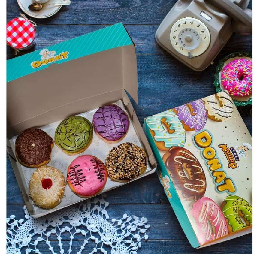 

Dus donat motif muat 6/Box donat repack 5pcs