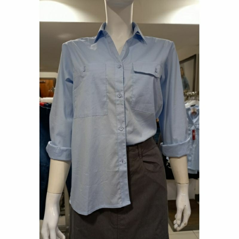 LOGO JEANS Kemeja Polos Logo Jeans Original Kemeja Polos Wanita