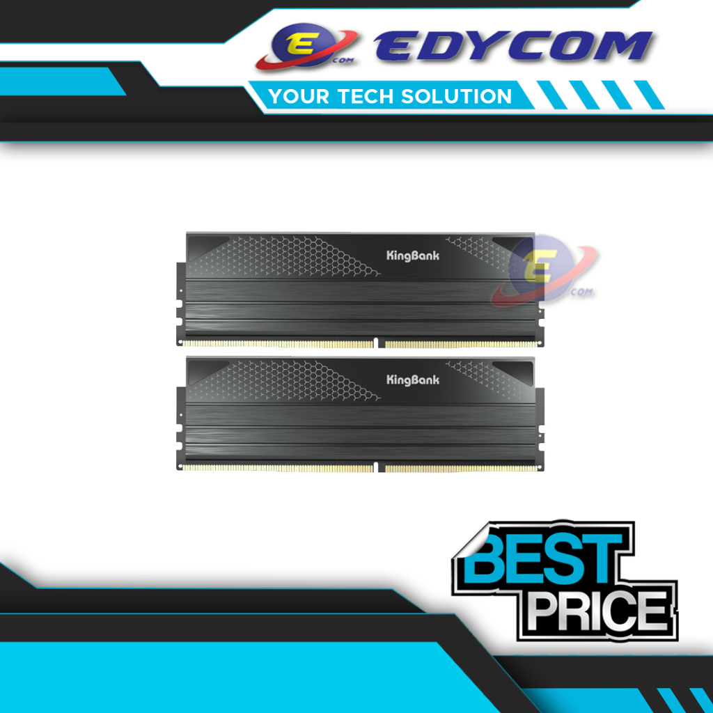 RAM KINGBANK DARK DDR5 32GB (2x16GB) 6000MHz - Black Heatsink