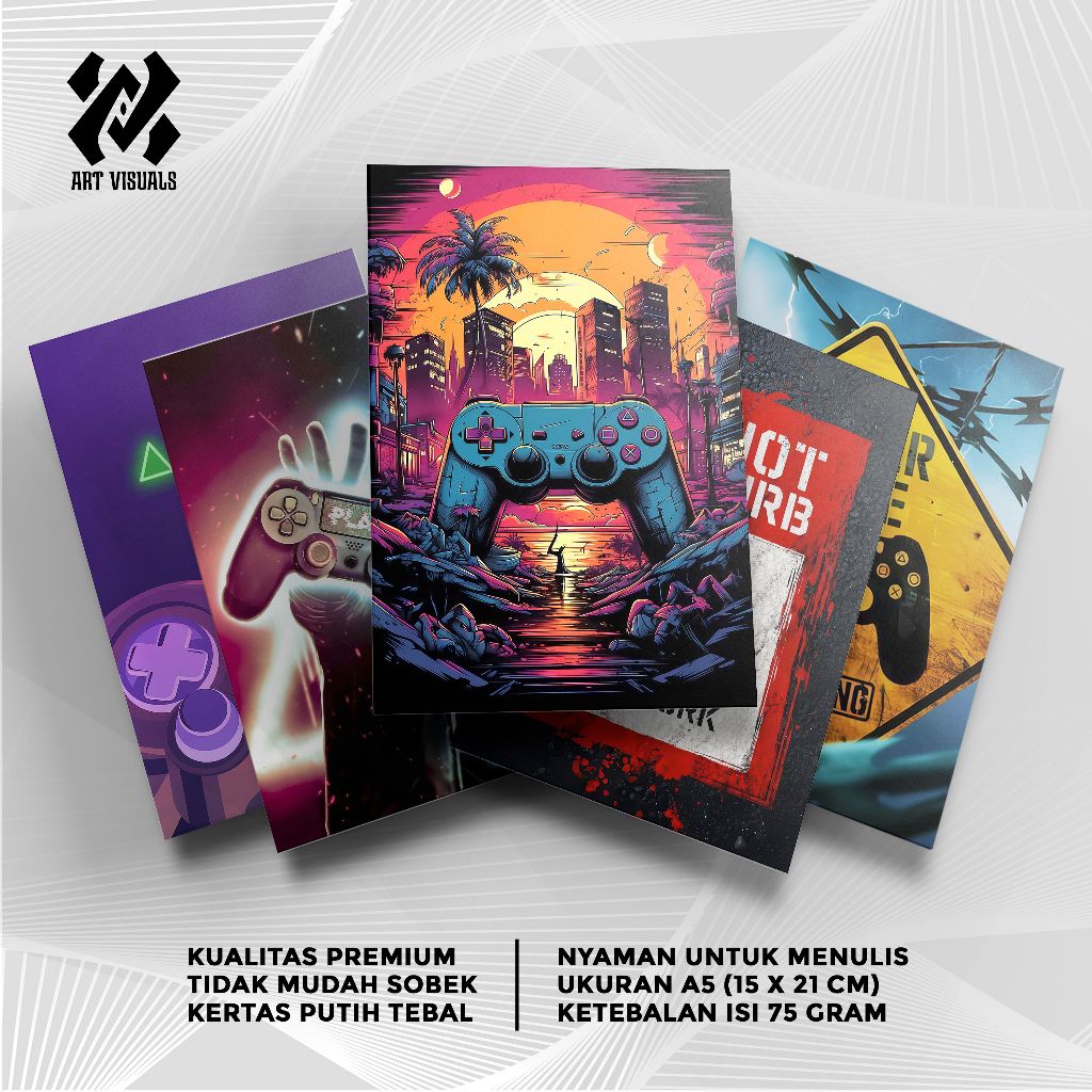 

Buku Tulis Custom Tema Gamer Playstation Terlengkap Termurah Model Bebas Pilih Foto / Buku Tulis Sekolah / Buku Catatan