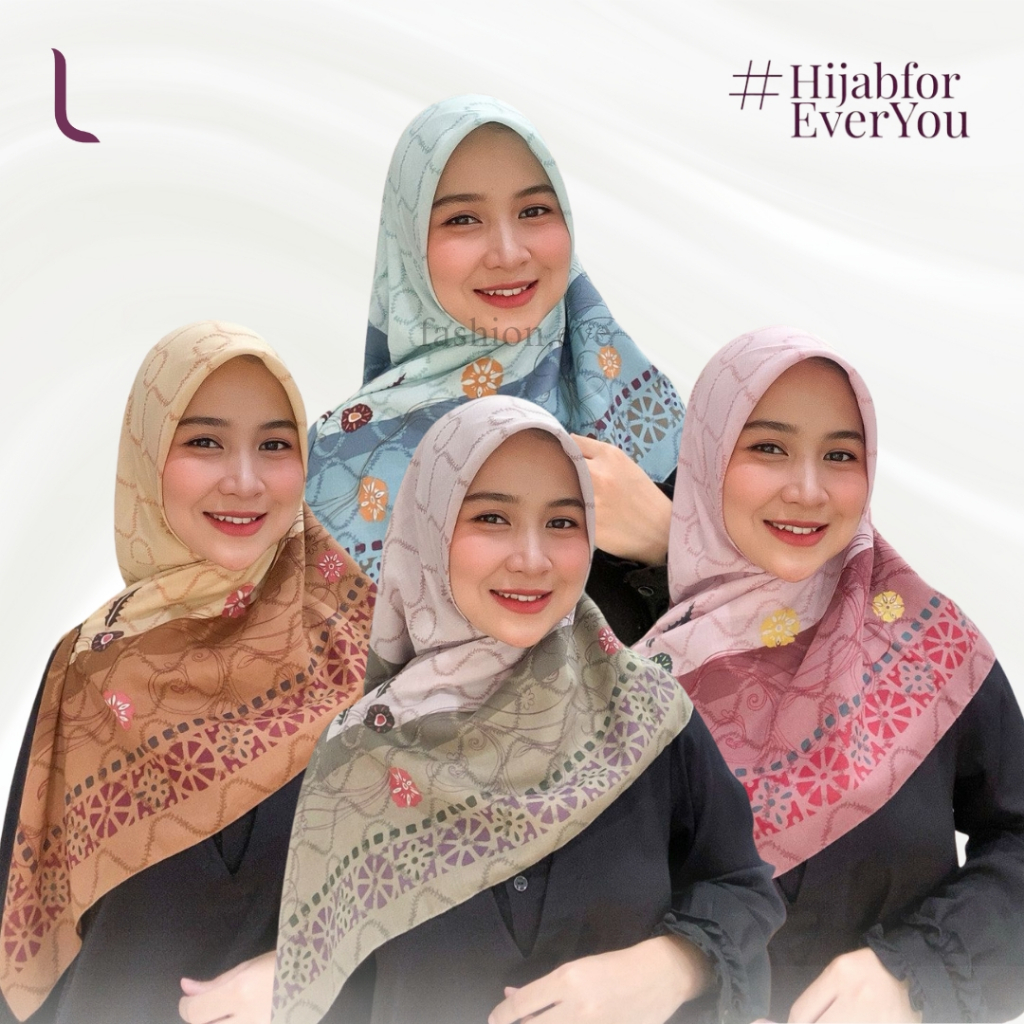 ELZATTA KERUDUNG HIJAB JILBAB SEGI EMPAT SEGIEMPAT MOTIF TERBARU DISKON KAILA NUROTA SQUARE ELZATTA 