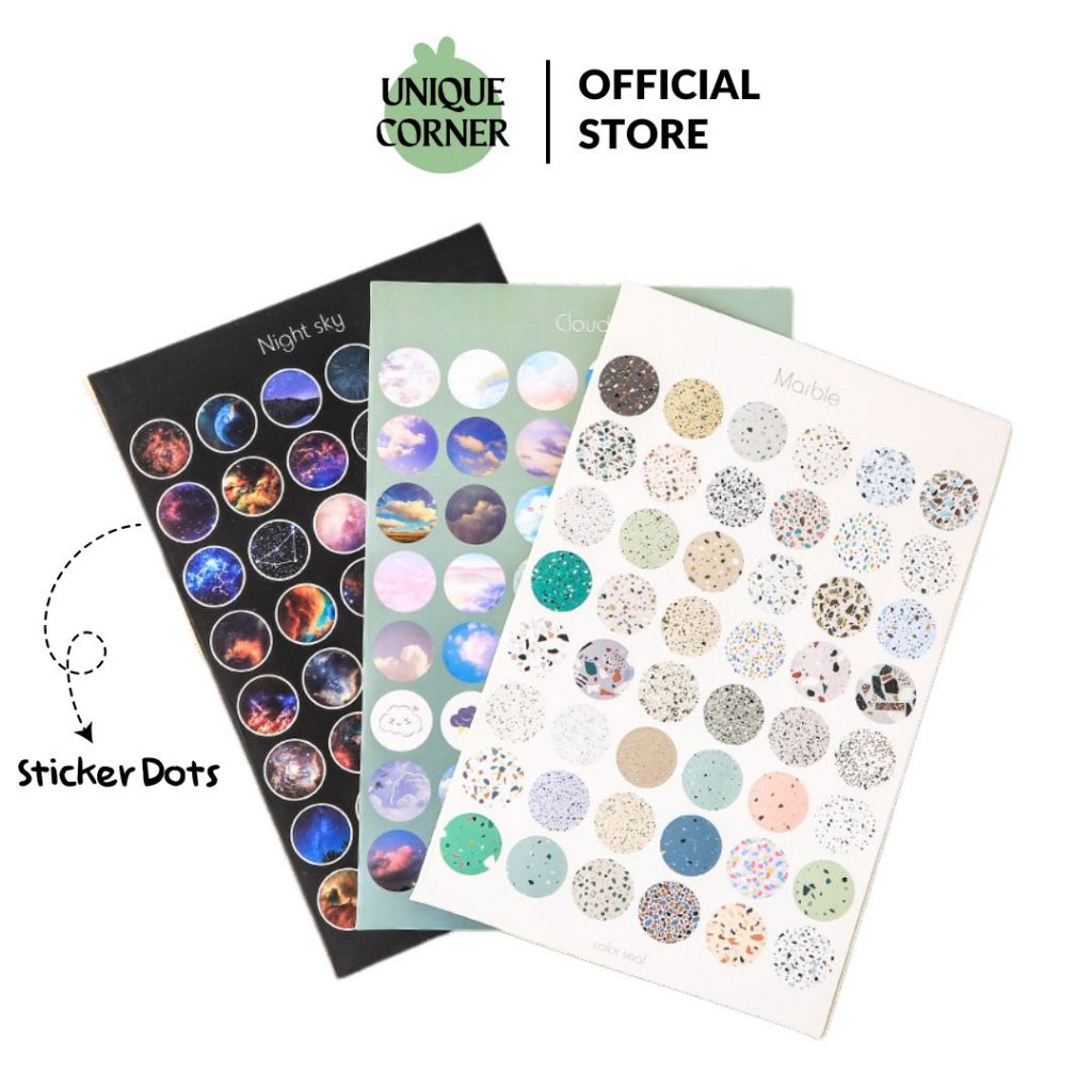

UQ Stiker Dekor Aesthetic Model Dots / Bulat Lucu DIY Design Dekorasi Scrapbook Kreatif STK2016