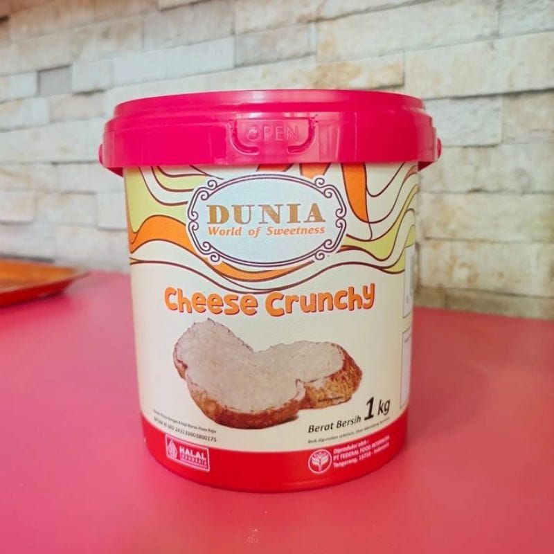 

DUNIA CHEESE CRUNCHY 1 KG / DUNIA TIRAMISU CRUNCHY / DUNIA MILK CRUNCHY