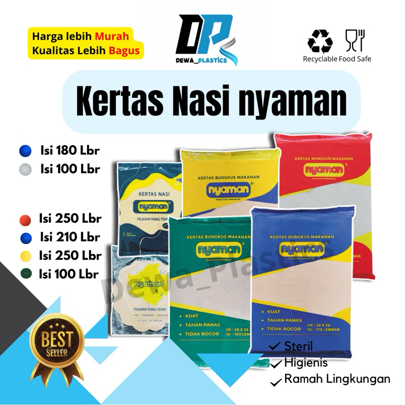 Kertas Nasi Bungkus Coklat nyaman / Kertas Nasi Bungkus Motif Bunga Isi 180lbr / 100lbr / 250lbr / 2
