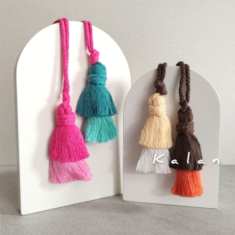 KALAN Gantungan Tas/Kunci Macrame Tassel Bag Charm