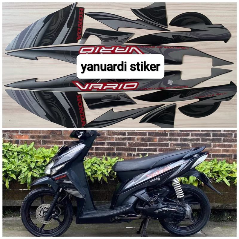 STRIPING STIKER VARIO 110 KARBU TAHUN 2010 STRIPING STIKER VARIO 2010 CARBU